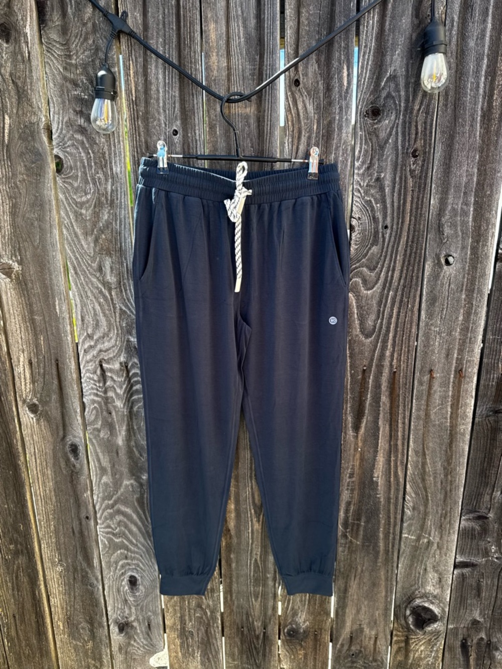 Cozy Earth Women’s Bamboo Studio Jogger in Shade Eclipse Navy Blue Small